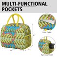 thumbnail image 6 of Lunch Bag Lunch Box for Women Reusable Insulated Lunch Bags,Water-Resistant Banana Star Cooler Lunch Tote Bag, Large Capacity for Work Travel Picnic, 6 of 6