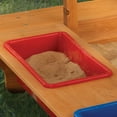 thumbnail image 4 of KidKraft Outdoor Covered Wooden Sandbox with Bins and Striped Canopy, 4 of 7