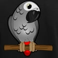 thumbnail image 3 of CafePress - African Grey Women's Dark Pajamas - Women's Short Sleeve Print T-Shirt and Pants Dark Cotton Pajama Set, 3 of 7