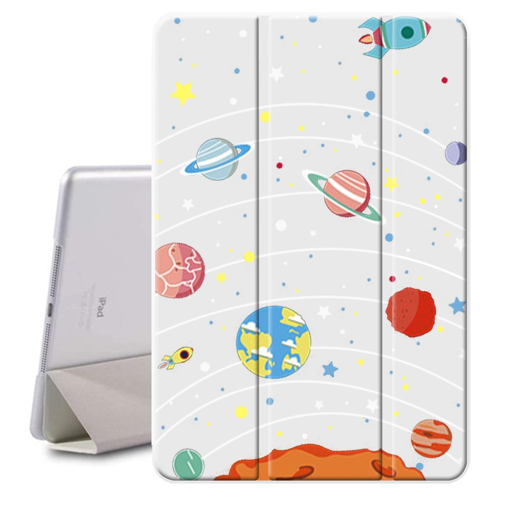 Astronaut Case For Ipad 8th 9th Generation 10 2 Inch Aesthetic Ultra Slim Ipad Pro Case Fashion Vintage Style Perfect Fit Pu Leather Flip Fold Stand Tablet Case Cover Walmart Com