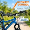 thumbnail image 2 of Ambifirner 24 Inch Mountain Bike with 7 Speeds & Front Suspension Durable Steel Frame, Alloy Rims & Disc Brakes Multiple Colors, 2 of 9