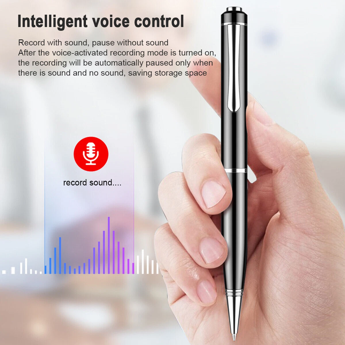 32gb Spy Digital Voice Activated Recorder Device Mini Hidden Audio Recording Pen