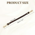 thumbnail image 2 of Uxcell 11.8 Inch Genuine Leather Purse Strap, 0.39 Inch Wide Short Handbag Strap Replacement Purse Handle Straps for Women DIY Handbag Underarm Bags, Dark Brown, 2 of 6
