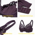 thumbnail image 4 of DELIMIRA Women's Plus Size Full Coverage Lace Underwire Unlined Bra Up to J, 4 of 4