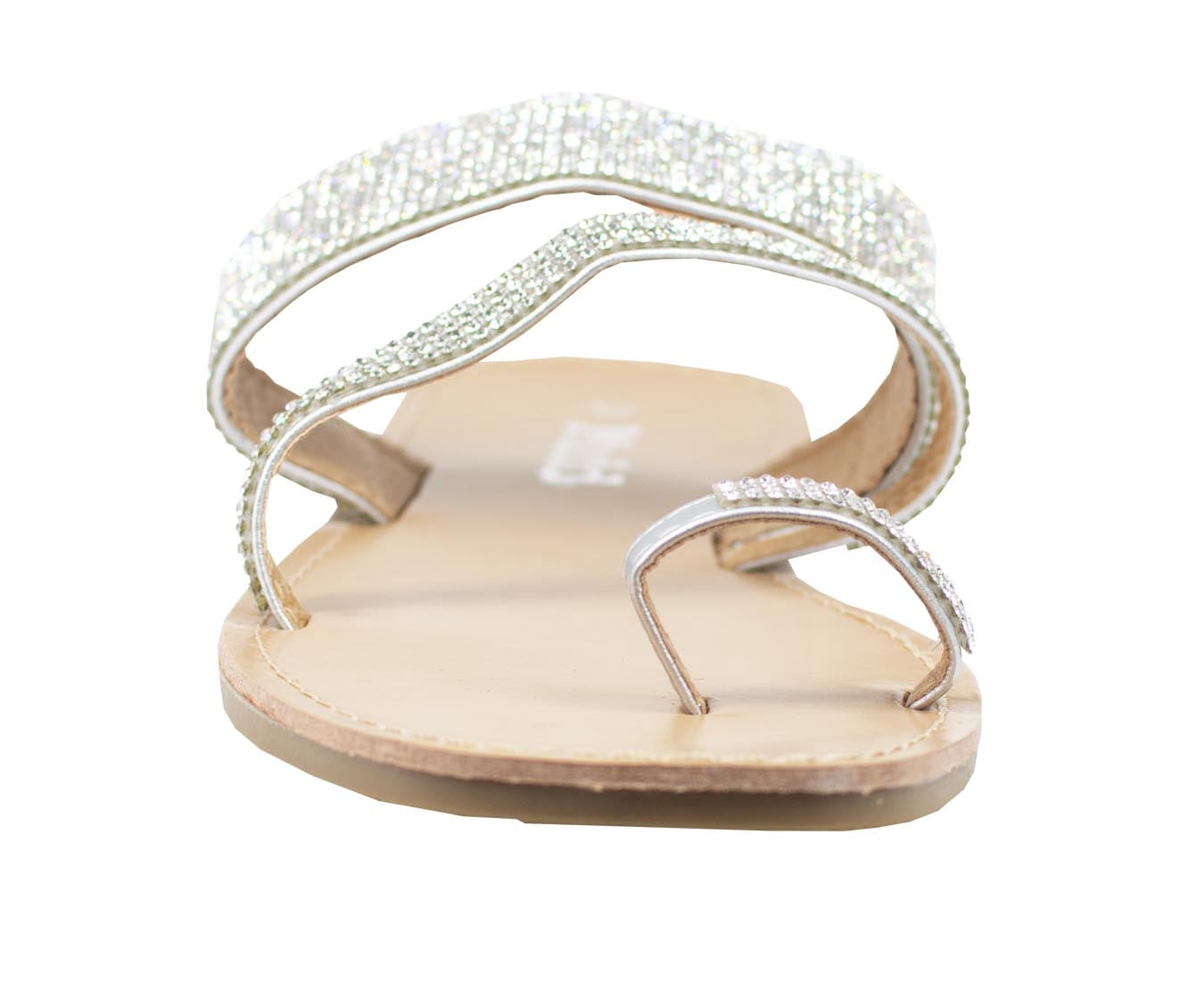 Mudd Women's Rhinestone Embellished Toe Loop Sandal