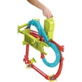 thumbnail image 3 of Hot Wheels Track Set, Neon Speeders Skyscraper Speed Circuit with 1 Hot Wheels Car, 3 of 6