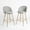 Cloud Grey, variant on Homy Casa 26" Swivel Counter Height Bar Stools, Set of 2, Kitchen Island & Dining Chairs Ivory