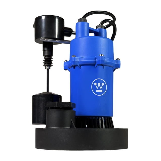 Bomba de sumidero Westinghouse de 1/3 HP con interruptor de flotador integrado