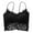 Black, variant on Fashion Full Lace Cross-Back Slim With Chest Pad Gathered Hollow Tube Top