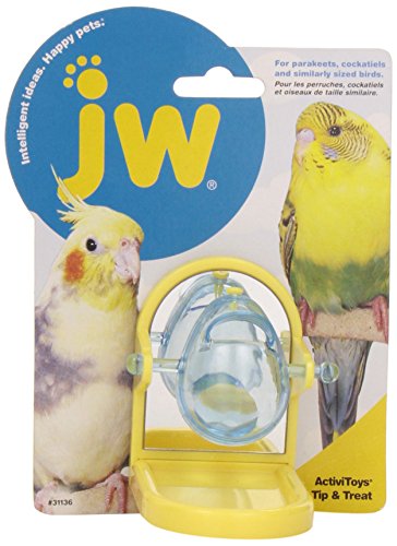 JW Pet Company 31136 Tip and Treat for Pets, Yellow, Count (Pack of 1) 