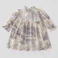 thumbnail image 4 of Odeerbi Niñas Princesas Vestido Encaje 2-10 Años Niñas Vestido Algodón Cuello Redondo Manga Larga, 4 of 9