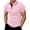 Pink, variant on Men Polo Shirts Solid Color Slim Fit Casual Short Sleeve Button Down Collar Breathable Stretchable Summer Top Golf Shirts for Men Brick Red L