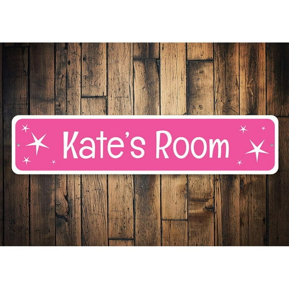 Pink Twinkle Novelty Sign, Metal Wall Decor - 4x18 inches