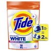 Tide Power PODS White Laundry Detergent Pacs, Brilliant Whitening + Color Protect, 18 Count