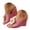 Hot Pink, variant on Wedge Sandals for Women Square Open Toe Comfortable Canvas Dressy Slides Crochet Flower Casual Low Heel Mules Size 6-10
