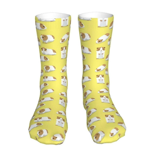 Guinea Pig Cute Pattern Socks,Unisex Fashion Athletic Casual Socks Adult Stockings Sports Socks Travel Socks For Women Men