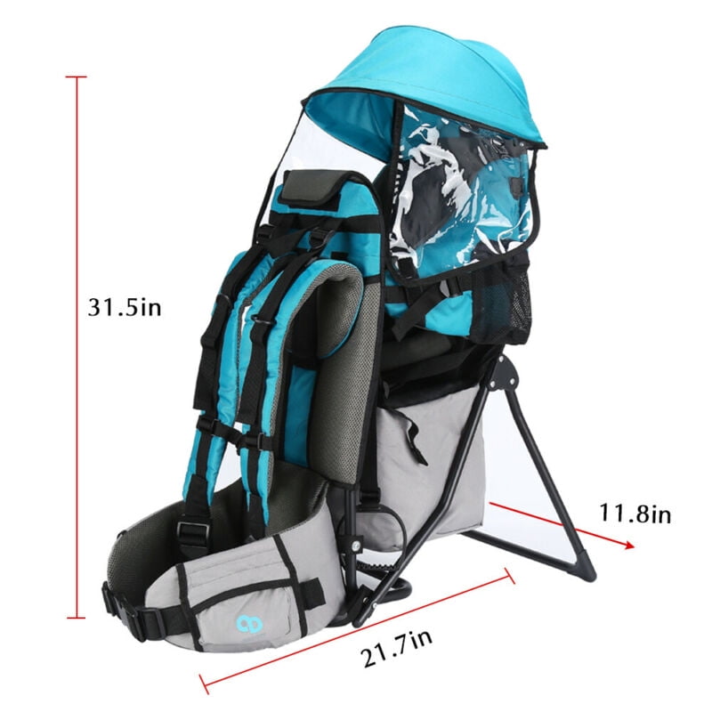 Datingday Baby Backpack Camping Hiking Child Toddler Carrier Shade