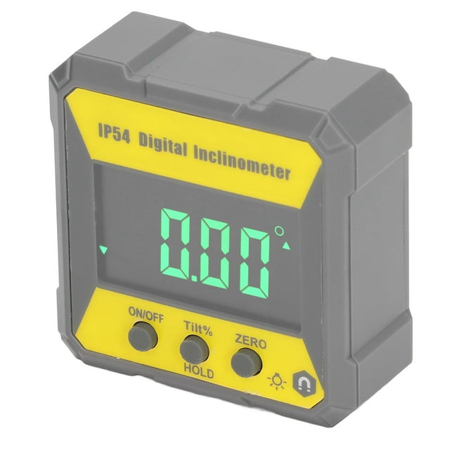 Digital Inclinometer, Sturdy Digital Angle Gauge Backlit Display With Magnetic Base For Building Construction
