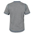 thumbnail image 6 of Men's Trendy Color Block Casual T Shirt Comfortable Loose Fit Short Sleeve Business Open Neck Button Design Tee Mens Work Shirts Summer Basic Tee Shirts, 6 of 8