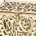 thumbnail image 4 of Ame 1PC Wooden Wedding Card Box Business Card Box Decoration Custom Sign In Wedding Party Invitation Card Box Wedding Supplies, 4 of 5