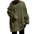 thumbnail image 2 of ylioge S-5X Womens Plus Size Sweatshirts Long Sleeve Crewneck No Hood Shirts Ladies Casual Solid Color Loose Pullover Athletic Workout Sweatshirt Tops, 2 of 6