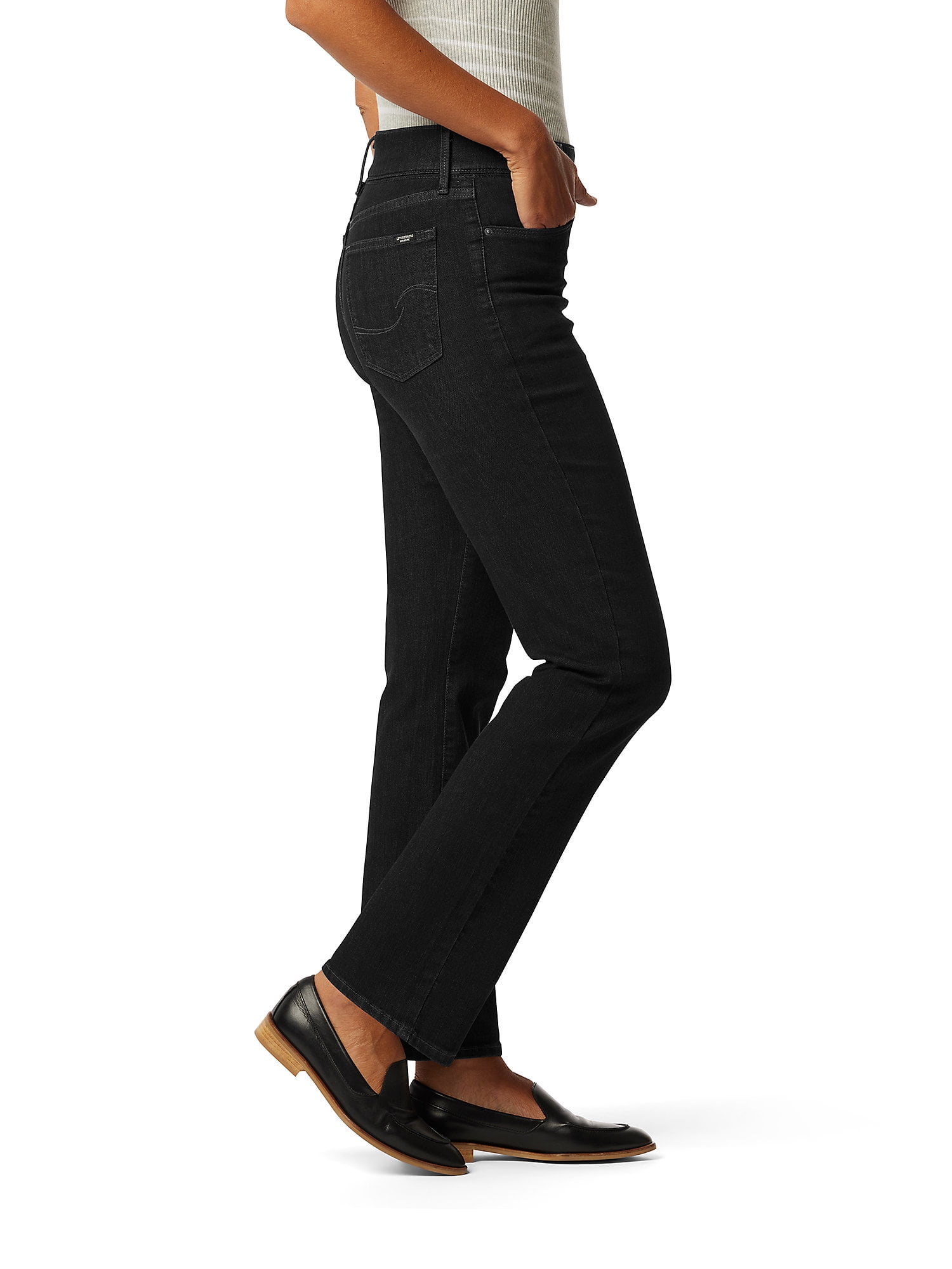 Levi Strauss Signature Women's and Women's Plus Shaping Perfect Pull On Straight Jeans, Sizes 2-20