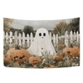 thumbnail image 6 of Yayeee Tapestry Wall Hanging for Bedroom 90" x 60" Living Room Home Wall Art Decor, Halloween Pumpkin Field, 6 of 7