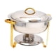 thumbnail image 3 of Calentador de Buffet BLESIY 4,5 L con bandeja de agua para 3-4 personas Oro plateado, 3 of 8