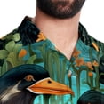 thumbnail image 5 of Platypus Men's Short Sleeve Beach Shirts, Casual Printed Button Down Poplin Shirt Summer., 5 of 6