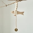 thumbnail image 6 of YIMWNYI Solid Wood Fish Shaped Doorbell, Handmade Wall Hanging Decor, Unique Housewarming Gift, Metal Pendant Chime, Versatile Home Decoration, 6 of 6