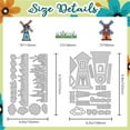 thumbnail image 2 of Windmill Die Cuts for Card Making Sea of Flowers Carbon Steel Frame Die Cuts Sunflowers Tulips Cutting Dies Scrapbooking Embossing Template Dies for DIY Gift Party Greeting Photo Album, 2 of 8