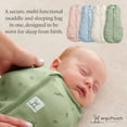 thumbnail image 6 of ergoPouch Cocoon Swaddle to Sleep Sack, Organic Cotton, 0-3 Months (7-13lbs), 0.2 TOG, Warm Temps, Dragonflies, 6 of 9