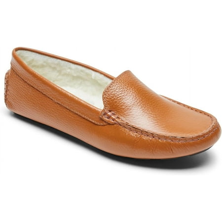 

Rockport Bayview Lined Moc Women s Tan Loafers 5.5M