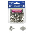 thumbnail image 2 of Bazic Nickel Thumb Tack, Silver, 200 Per Pack, Resists Rust (2-Pack), 2 of 3