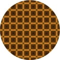 thumbnail image 1 of Ahgly Company Machine Washable Indoor Round Transitional Sedona Brown Area Rugs, 4' Round, 1 of 7