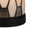 thumbnail image 4 of Eli 9 Inch Accent Lamp, Hand Painted Cylinder Tiffany Style Shade, Bronze, 4 of 5