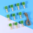thumbnail image 5 of FOLOYORI Photo Clips Multi 50Pcs 1.6x0.8x0.6In Birch Clover, 5 of 6