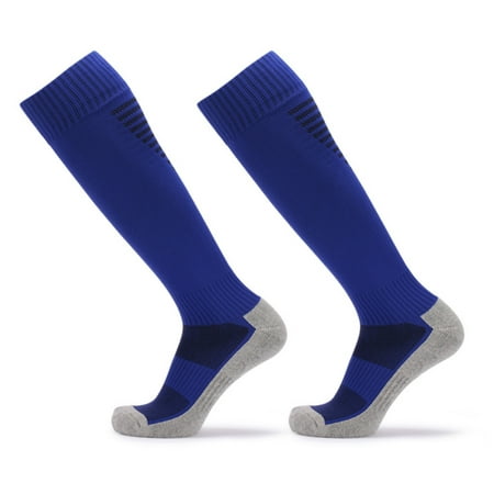 Anti Slip Men's Male Football Socks Soccer Sports Running Long Stockings Leg Compression Stretch Knee High Thick (Best Way To Stretch Knee)