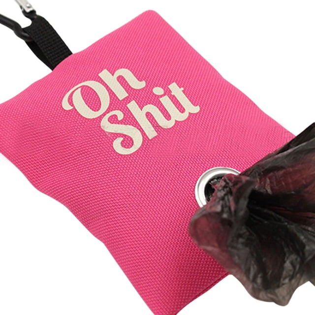 Dispensador de bolsas de basura para mascotas organizador de bolsas de basura para caca de perro (rosa) JShteea Libre de BPA