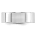 thumbnail image 2 of 14k White Gold 7mm Lightweight Flat Wedding Band Size 4.5 WFLL070, 2 of 4