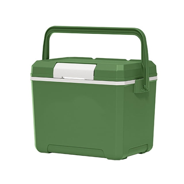 Riforla Grande Capacité Congélateur de Camping Extérieur Glace Seau à Glace Rangement Rangement Voiture Conservation de la Fraîcheur Camping et Randonnée Vert