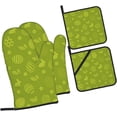 thumbnail image 6 of Easter Oven Mitts and Pot Holders Sets 4 pcs, Kitchen Oven Gloves Heat Resistant Cooking Gloves Non Slip Oven Mitts Gloves Set Hot Pads BBQ Gloves for Chef, Baking, Cooking, BBQ, 6 of 6