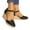 Black, variant on Oyedens Dress High Heels Sandals for Women Linen Closed Toe Espadrilles Wedge Sandals Autumn Shoes
