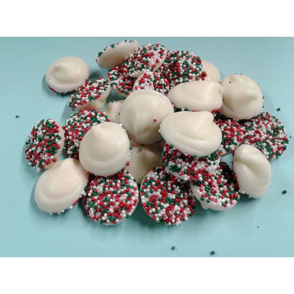 White Smooth and Melty Mints Christmas red green topping 2 pounds