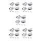 thumbnail image 2 of Advancent Office Hotel Glass Clamp Shelf Holder Aluminum Furniture Door Screw Bedroom Hardware Panel Alloy Mounted Bracket Type2 NO2, 2 of 6