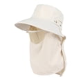 thumbnail image 4 of Sombrero para el sol con protección facial, protección solar, sombrero de pesca, para hombres y mujeres, para viajes, Beige, 4 of 9