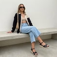 thumbnail image 5 of Cushionaire Prego Espadrille Wedge Sandals for Women, Crisscross Open Toe Wedge Heels with Adjustable Ankle Strap, 5 of 20