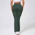 thumbnail image 4 of Yoga Flare Leggings for Women High Waisted Yoga Casual Pants Workout Leggings Cargo with Pockets Bootcut Pants Army Green 2XL, 4 of 6
