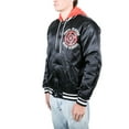 thumbnail image 2 of Jujutsu Kaisen TJHS Logo Men's Navy Hooded Satin Bomber Jacket-XXL, 2 of 4