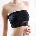 thumbnail image 4 of Eashery Women Plus Size Strapless Bra Bandeau Tube Top Stretchy Womens Underwear Cotton Black One Size, 4 of 5